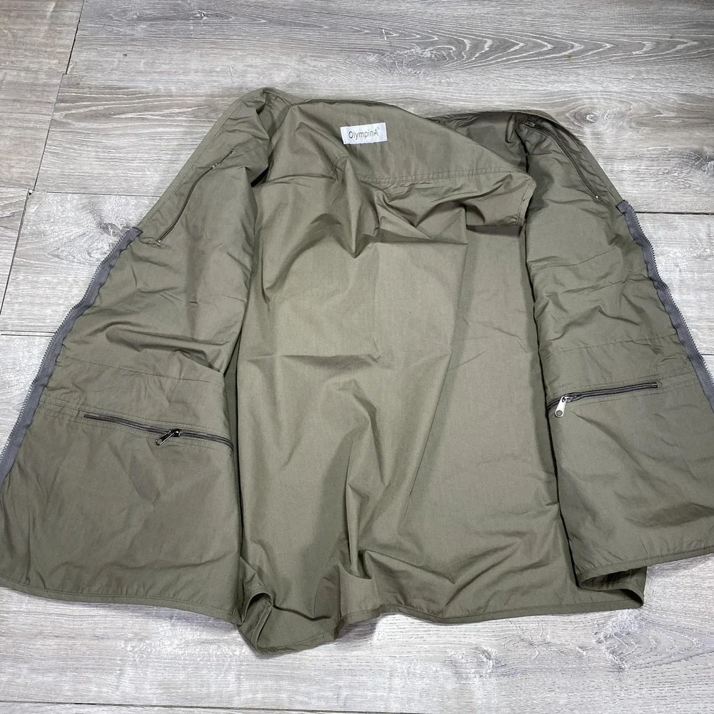 OlympinA Fishing Vest Mens Large Utility Pockets Outdoor‎ Travel Hiking Angler